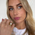 Oval Lab-Grown Diamond East to West Bold Domed Three-Piece Ring 3 CT - Set