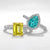 Moissanite Fancy Coloured Engagement Rings