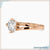 Diamond solitaire ring round designed for timeless simplicity.
