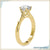 IGI certified solitaire diamond in a twisted prong basket setting for extra brilliance.