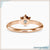 Timeless gold solitaire engagement ring with a six prong setting for extra security.
