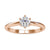 Stunning white gold solitaire engagement ring with a six prong setting.
