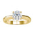 Round diamond solitaire engagement ring, designed for maximum brilliance.
