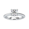 Round Solitaire Engagement Ring in Elegant Gold Setting