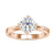 4 prong diamond ring with a secure and stylish round diamond.
