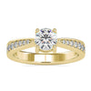 2 Carat Round Diamond Engagement Ring With Basket Setting