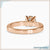 Exquisite simple solitaire ring with a secure basket setting for everyday wear.