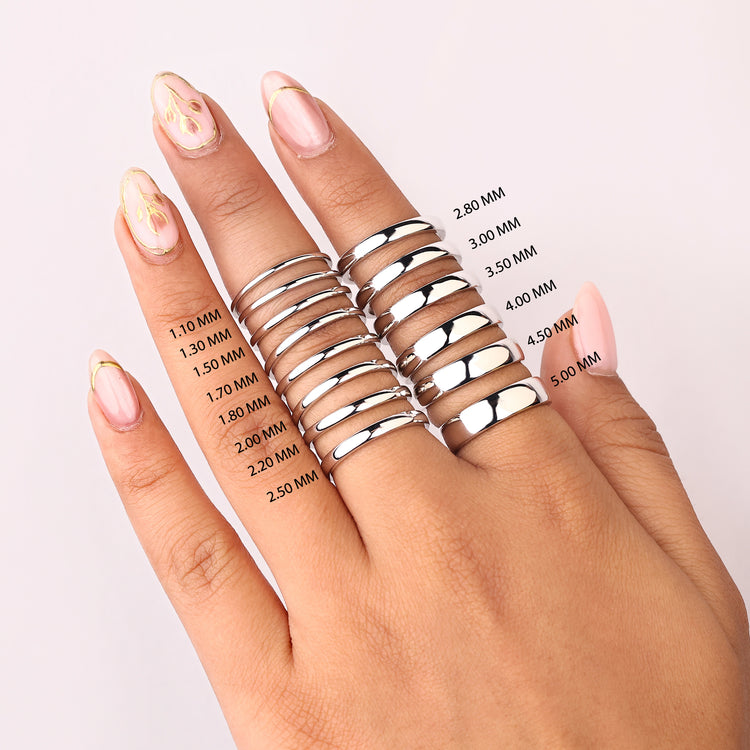 Wedding band in a classic style.
