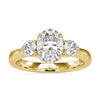 Oval Three Stone Engagement Ring Elegant and Timeless Design