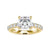 Diamond pave ring with oval diamond and prong setting for added sparkle
