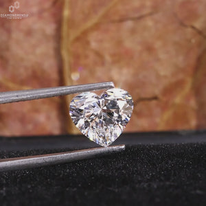 IGI Certified Heart Shape Lab Created Diamond For Engagement Ring