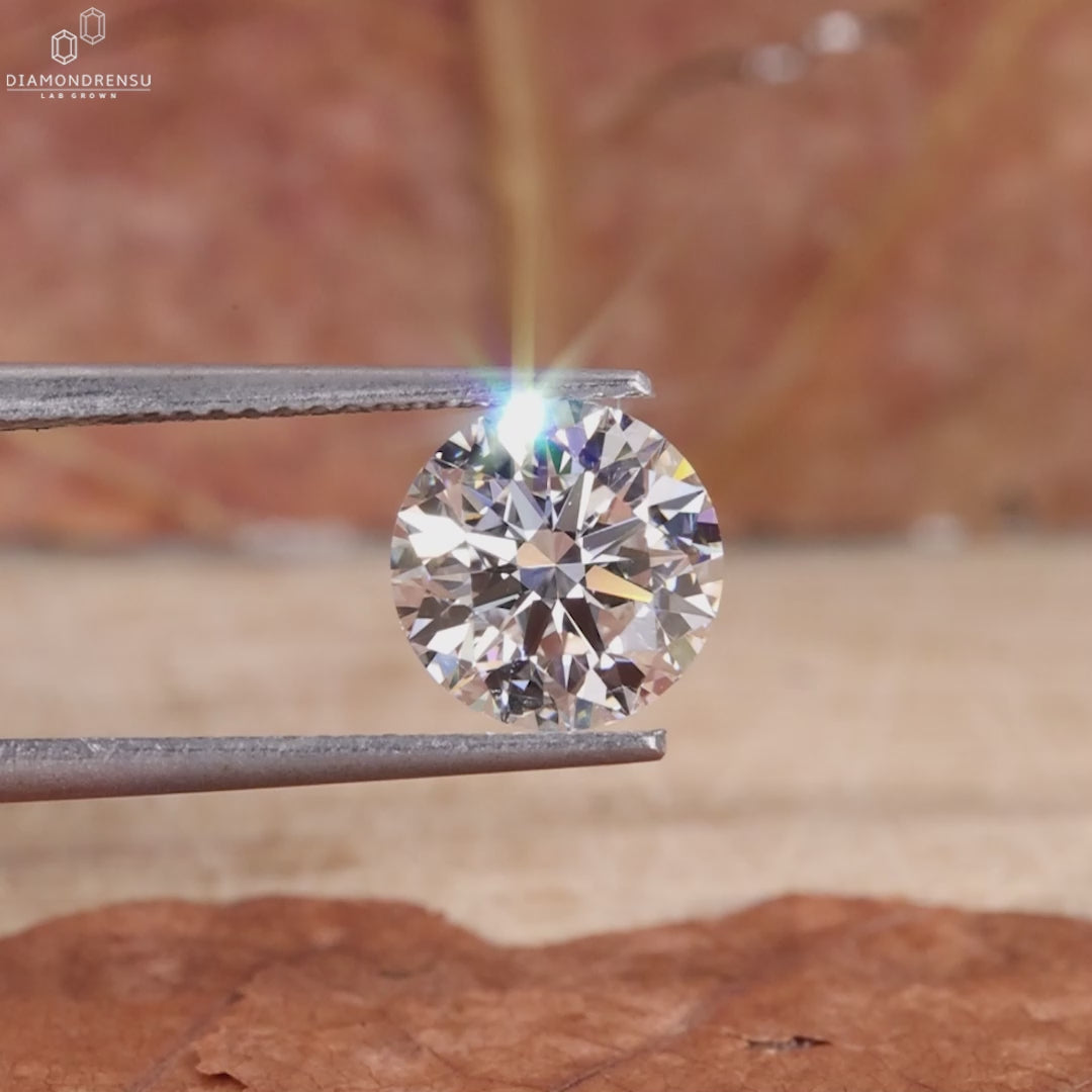 2 Carat Round Lab Created Diamond with IGI Certification