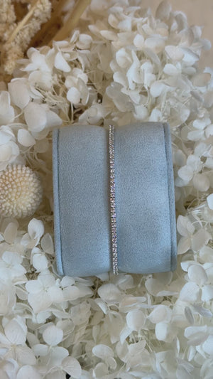 Classic 2.0 MM Round Colorless Moissanite Tennis Bracelet