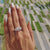 Split Shank Ring, 2.61 TW Round Brilliant Cut Three Stones Engagement Ring, Halo Moissanite Ring