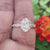 Rope Pave Hidden Halo 2.20 TCW Oval Moissanite Engagement Ring