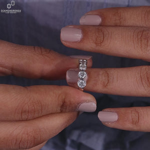 Round Lab-Grown Diamond Five Stone Band