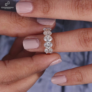 Oval Lab-Grown Diamond Five Stone Ring