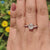 Contemporary Twisted 8.50 MM Oval Cut Moissanite Engagement Ring