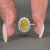 Canary yellow oval diamond ring design.
