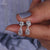 Pear and Round Lab-Grown Diamond Dangle Drop Earrings - 1.89 TCW  - 10k White Gold