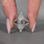 Hexagon diamond ring pear round side stones vintage.
