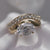 Oval Cut Lab-Grown Diamond Ring Set East to West with Pavé Curved Band 2 CT
