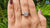3.43 CT Portuguese Cut Amazing Trellis Solitaire Moissanite Engagement Ring