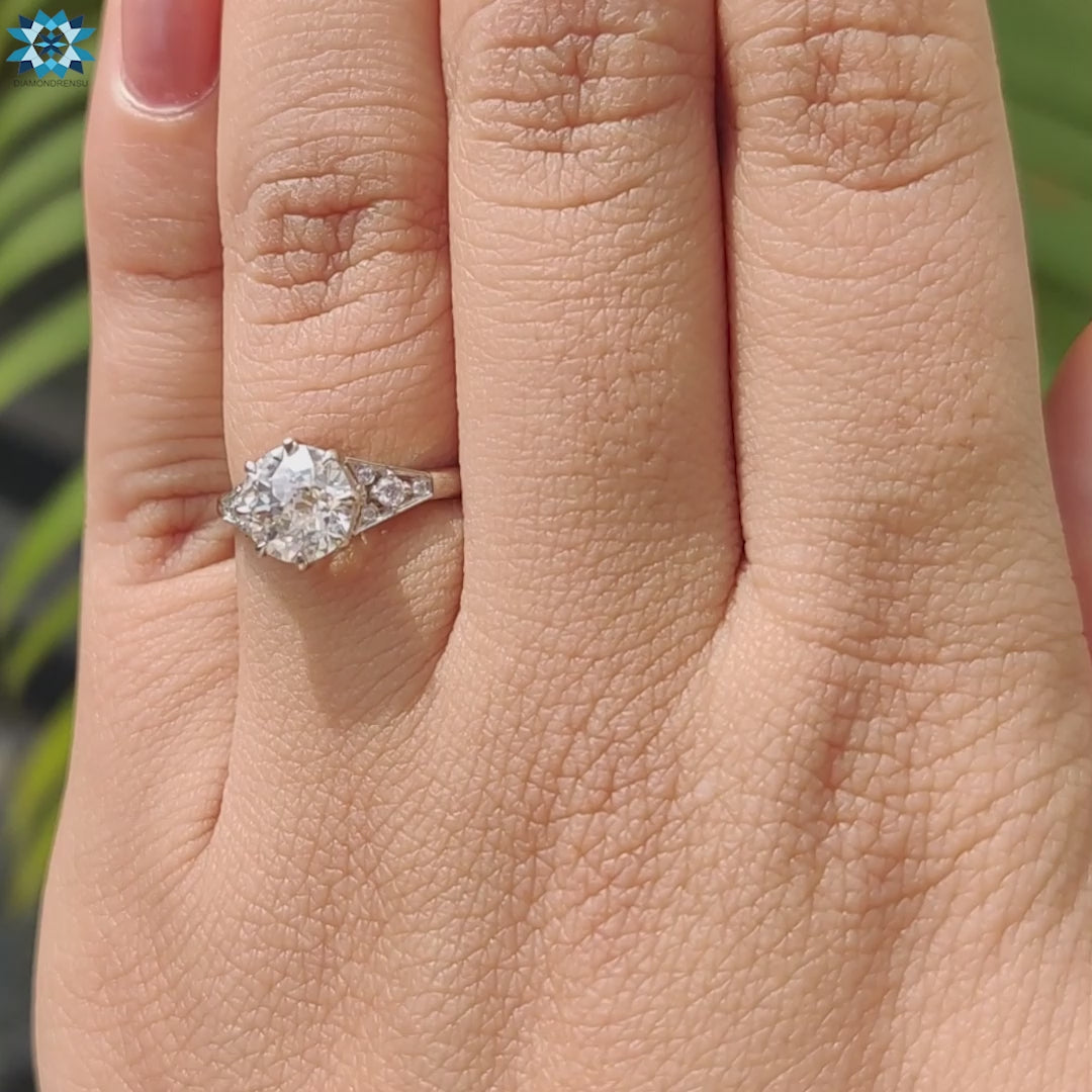 Jubilee Cut Moissanite Engagement Ring