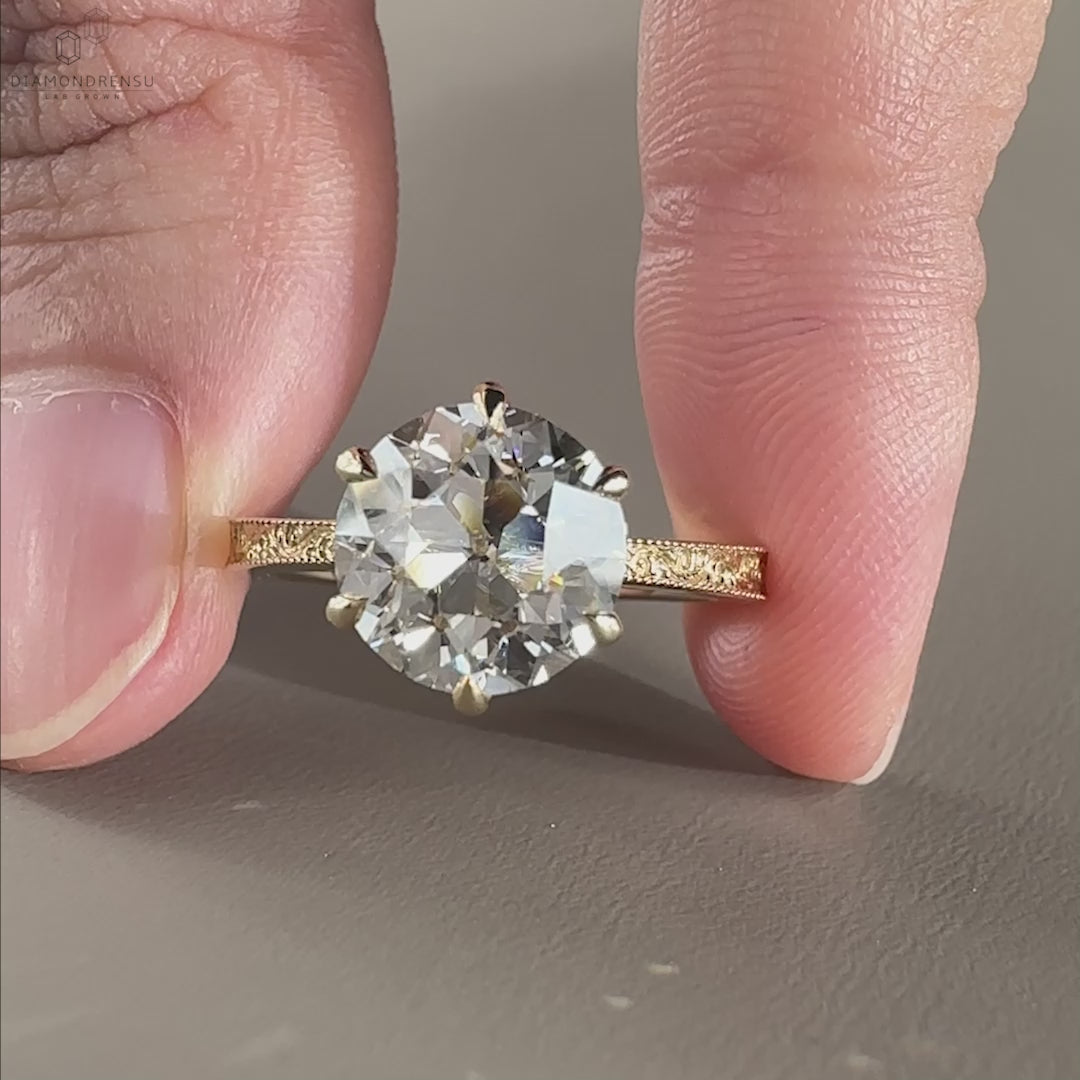 art deco vintage engagement ring