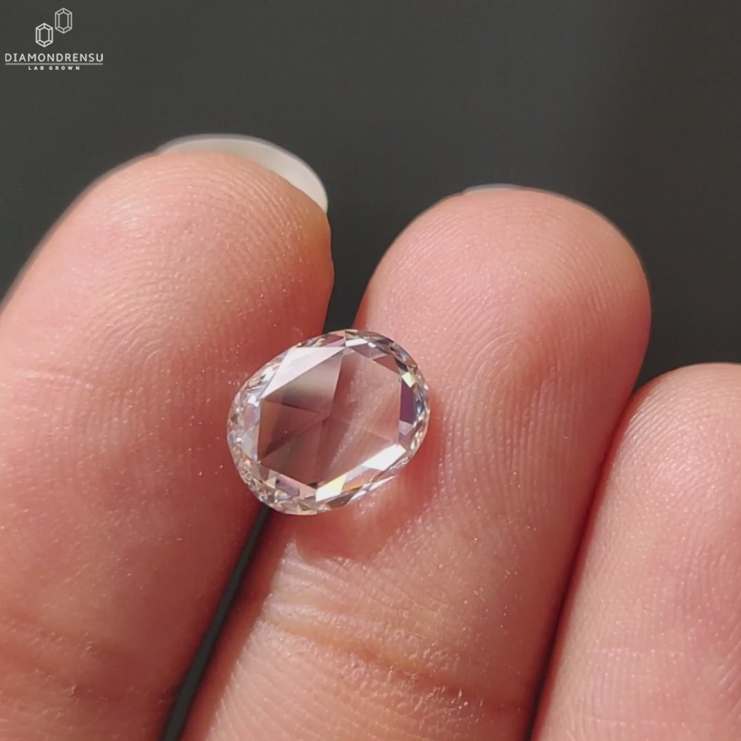 Cushion Cut Rose Cut Lab Grown Loose Diamond