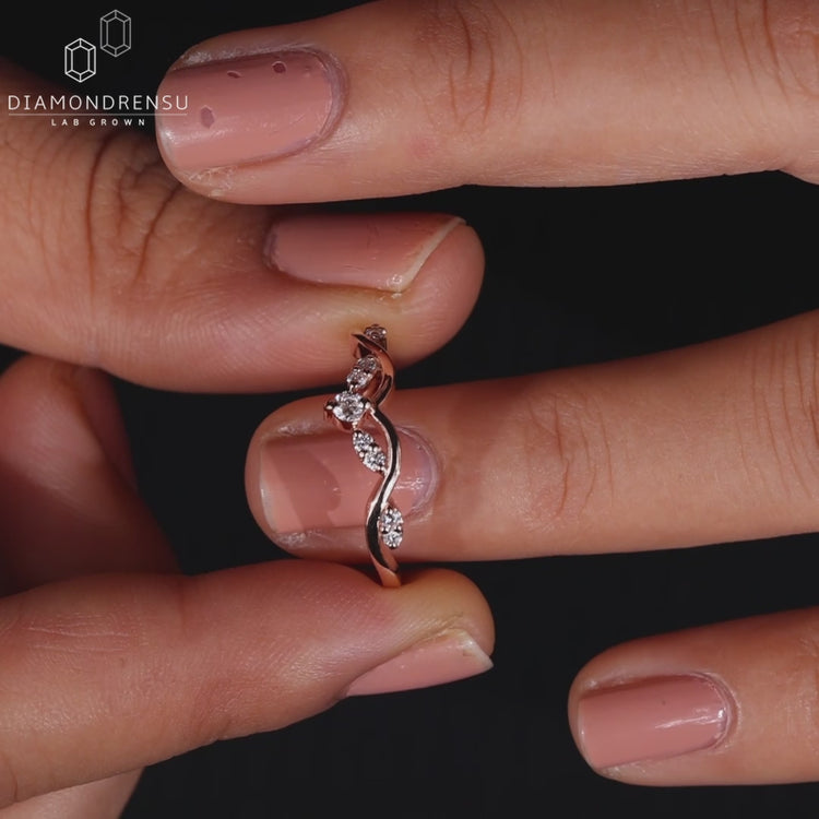 Round cut wedding band and tiara wedding band.