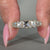 7 stone diamond band with lab grown diamonds.