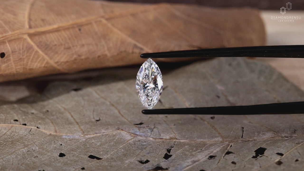 1.02 CT Marquise Cut Lab Grown Diamond, F/VVS Lab Created Diamond for Custom Engagement Ring