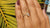 0.77 TCW Pear Cut Upside Down Bezel Set Moissanite Wedding Ring