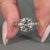 Milgrain setting round diamond engagement ring.
