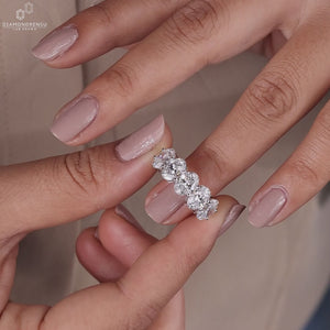 Oval Lab-Grown Diamond Five Stone Ring