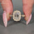 Vintage Emerald Cut Diamond Ring milgrain setting.
