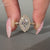 Vintage Marquise Diamond Ring milgrain setting style.
