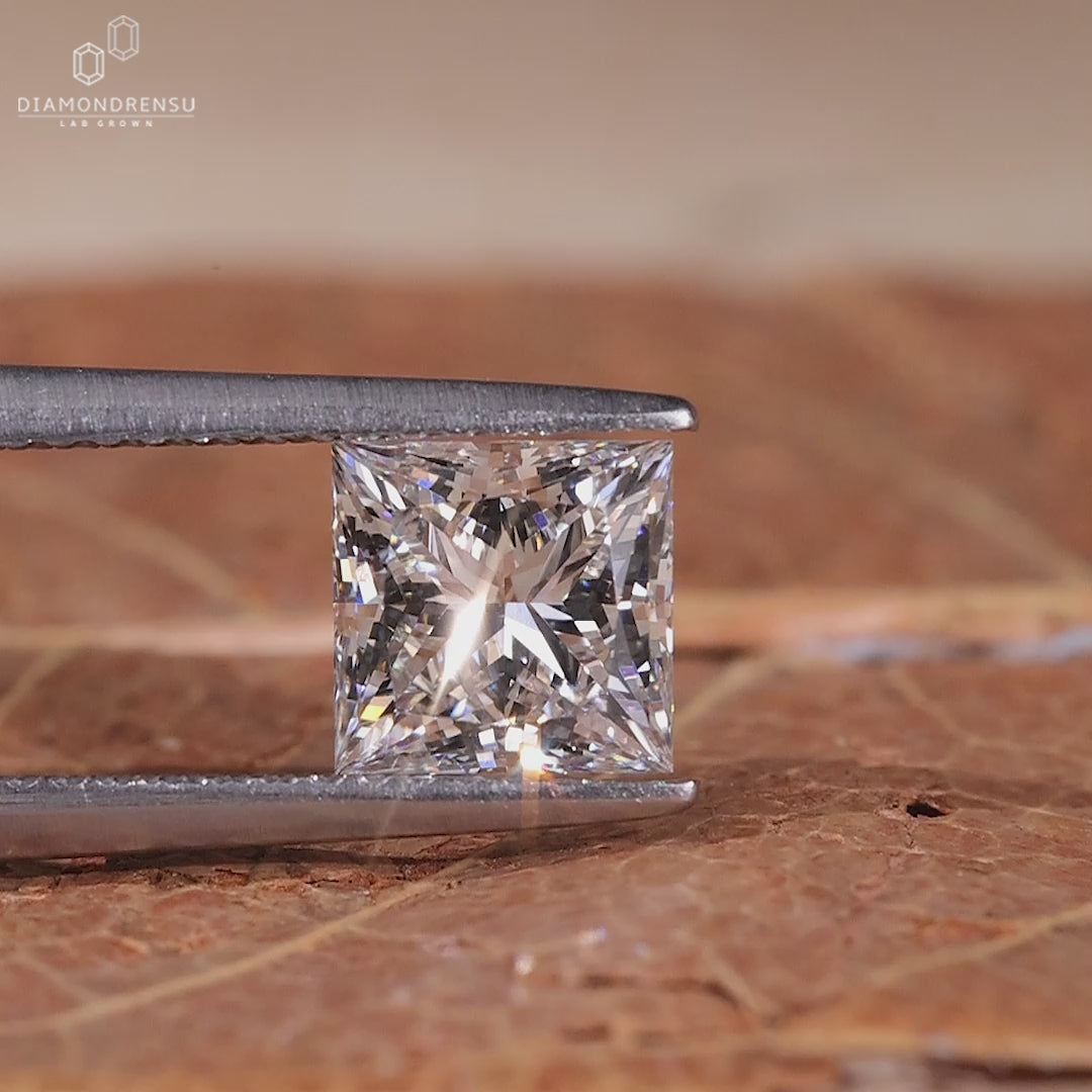 1.30 CT Princess Cut Lab Grown Diamond for Custom Engagement Ring