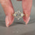 Handmade marquise cut diamond ring with round side stones.
