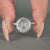 Solitaire engagement ring with 6 claw prong setting.
