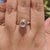 Classic Comfort-Fit Bezel Set Round Rose Cut Solitaire Moissanite Engagement Ring