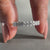 Oval shape diamond band for stacking.