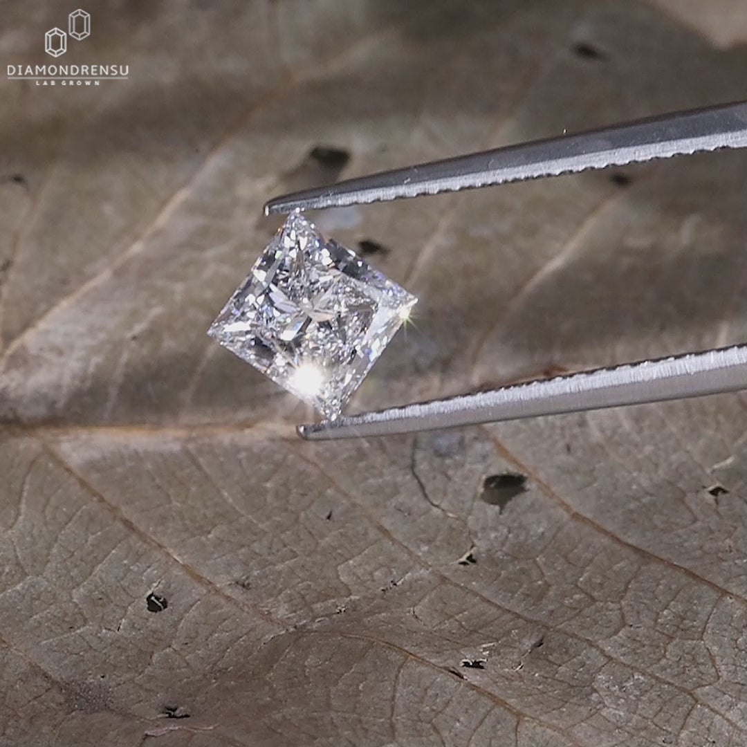 1 CT Princess Cut Lab Grown Diamond for Custom Engagement Ring