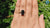 4.15 CT Black Moval Cut Hidden Halo Unique Moissanite Engagement Ring