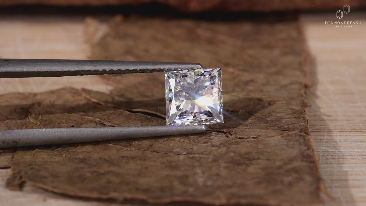 1.50 CT Princess Cut Lab Grown Diamond, F/VS Lab Created Diamond for Engagement Ring or Anniversary Gift
