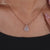 Round Lab Grown Diamond Double Halo Pendant for Women