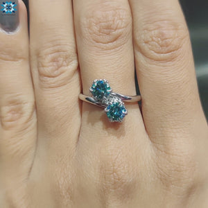 vintage moissanite engagement ring - diamondrensu