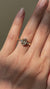 Cushion Old Mine Champagne Moissanite Compass Prong Ring 2 CT - 14k Yellow Gold - Size M