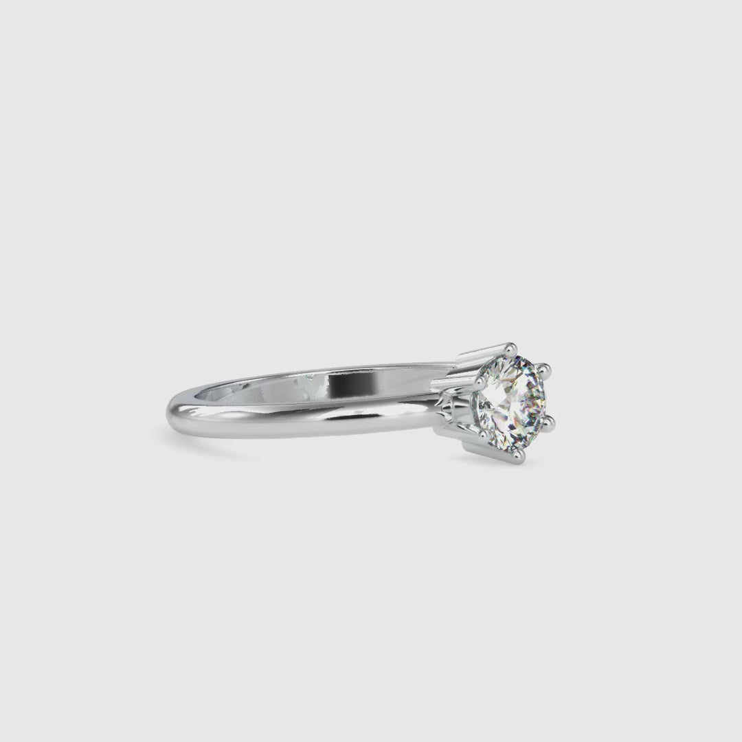 Six Prong Engagement Ring